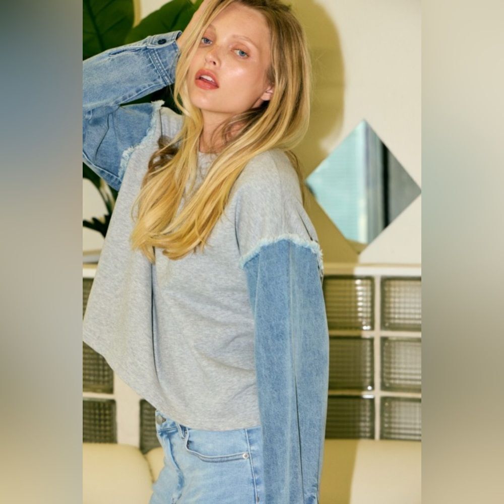 Women's Two-Tone Sweater